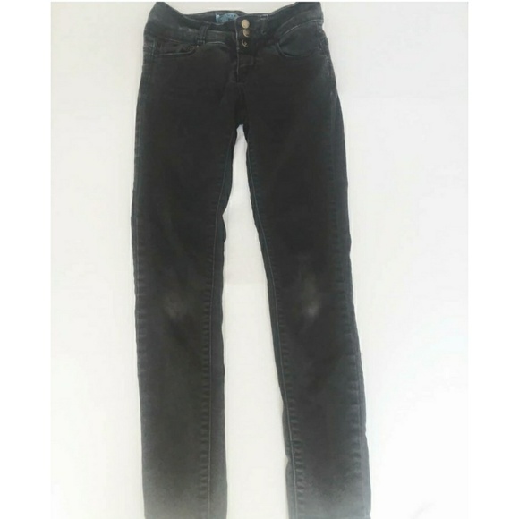 Skinny Black Womens Jean's Size 0 - Picture 1 of 8